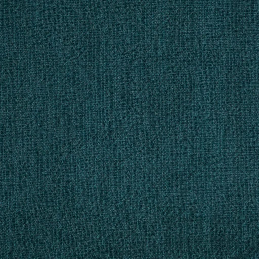 Preview: Leinen mit Baumwolle stonewashed petrolgrün